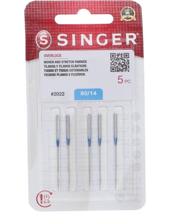 Serger Needles, Singer Type 2022 (5pk), Size 90/14 Needles