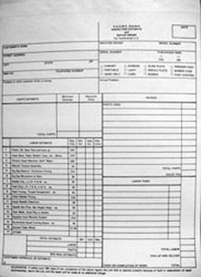 Inspection / Repair Estimate Form