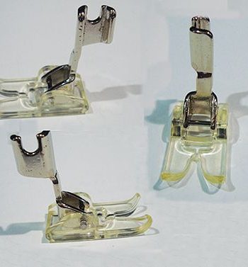 FOOT Satin Stitch High Shank Clear Plastic