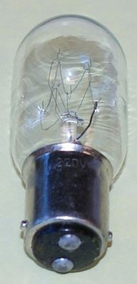 BULB 220 volt bayonet medium glass 25 watt