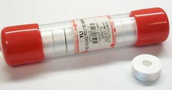 White YLI Poly Style L Bobbins 12ct