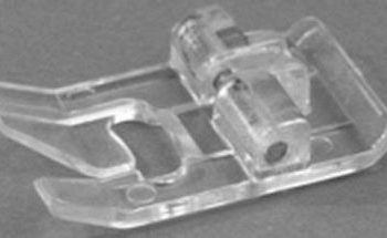 FOOT Satin Stitch Slant Snap-On Clear Plastic