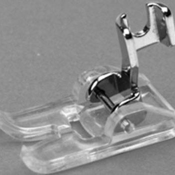 FOOT Satin Stitch Low Shank Clear Plastic