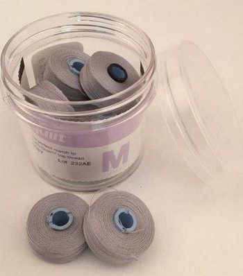 Light Grey Prewound Bobbin Magna Qlt M
