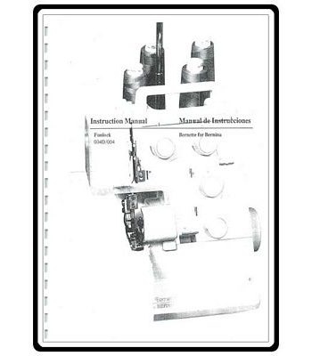 Instruction Book Bernina 004 004D