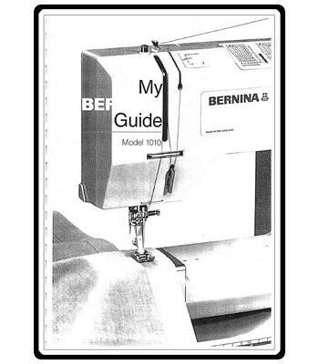 Instruction Book Bernina 1010 1011