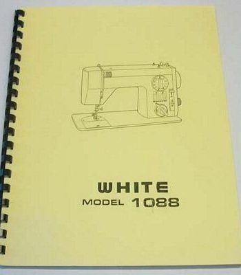 INSTRUCTION BOOK White 988 1088