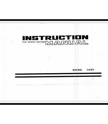 INSTRUCTION BOOK White 1405