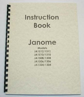 INSTRUCTION BOOK New Home JA1504