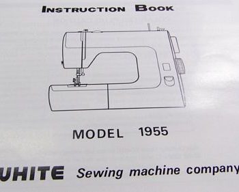 INSTRUCTION BOOK White 1955