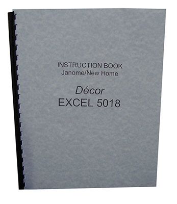 INSTRUCTION BOOK New Home 5018
