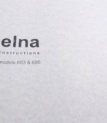 Instruction Book Elna 683 686