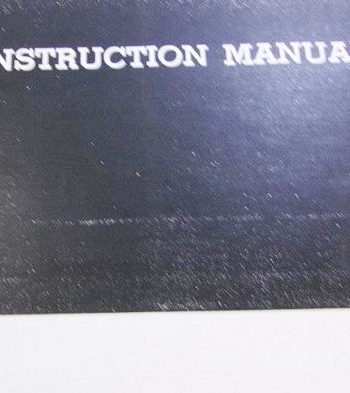INSTRUCTION BOOK FA693
