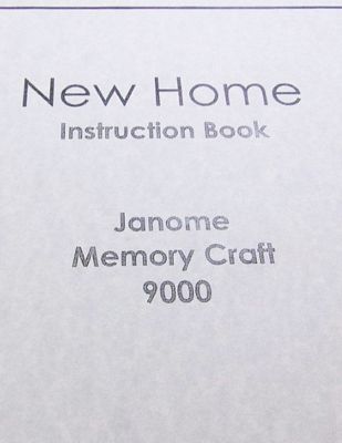 INSTRUCTION BOOK New Home MC9000