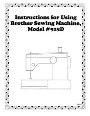 Instruction Book Brother 925D