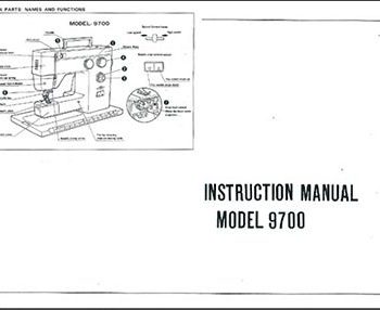 INSTRUCTION BOOK Riccar 9700