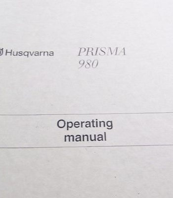INSTRUCTION BOOK Viking 980