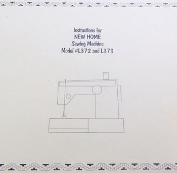 Instruction Bk New Home 372