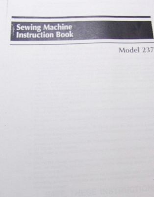 INSTRUCTION BOOK Simplicity SL237