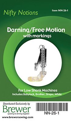 NN Foot Darning free motion low shank with marking