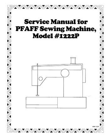 Service Manual Pfaff 1196-1222