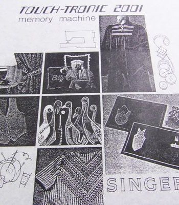 Instruction Book Singer 2001