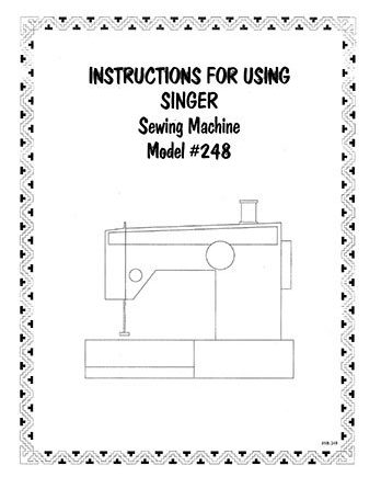 Instruction Book Singer 248