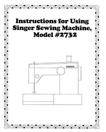 Instruction Book Singer 2732