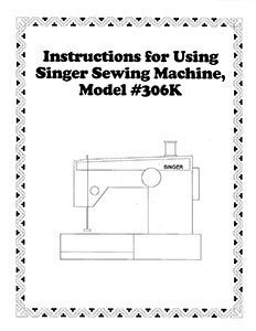 Instruction Book Singer 206 306 319