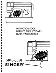 Instruction Book Singer 5050