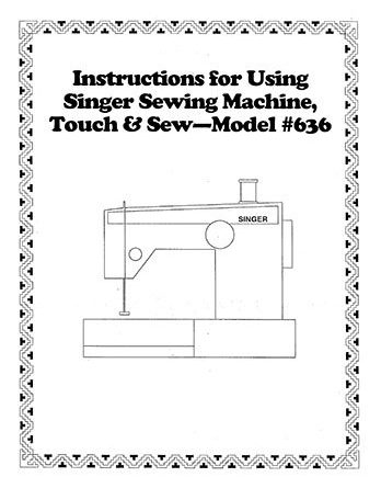 Instruction Book Singer 626 636 646