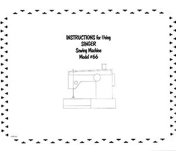 Instruction Book Singer 66 99 185 201
