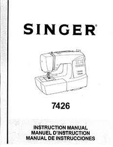 INSTRUCTION BOOK Singer 7426