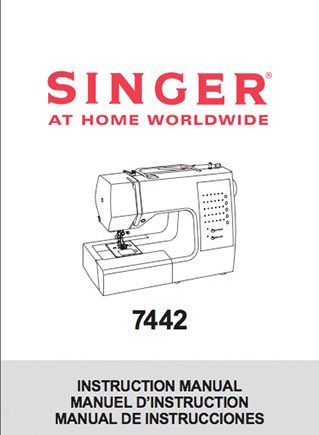 Instruction Book Singer 7442