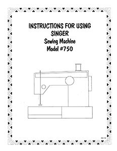 INSTRUCTION BOOK Singer 720 750 756 770