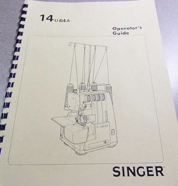 Instruction Book Singer 14U64