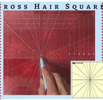 Cross Hair Square Ruler 8 Point 12.5" by Westalee