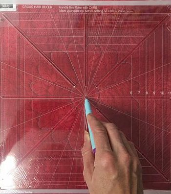 Cross Hair Square Ruler 8 point 8.5"