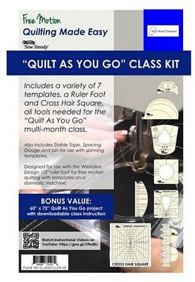 Rulerwork Kit w/Foot & Templates - Low Shank