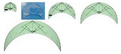 5-pc Arc Template Set - Low Shank
