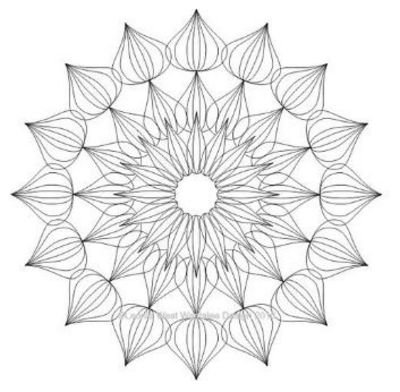 Artisan Curve Iris 21 Template 1"x3" - Long Arm