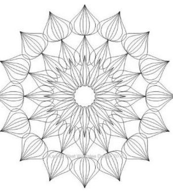 Artisan Curve Iris 21 Template 1"x3" - Low Shank