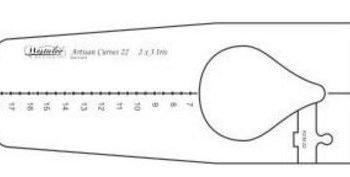 Artisan Curve Iris 22 Template 2"x3" - High Shank