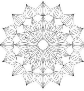 Artisan Curve Iris 23 Template 3"x3" - High Shank