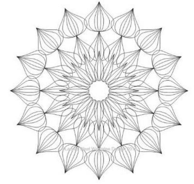 Artisan Curve Iris 23 Template 3"x3" - High Shank