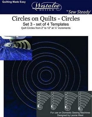 Circles on Quilts Template Set #3 - High Shank