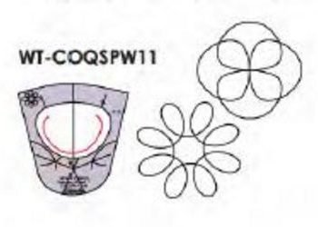 Circles On Quilts Spinning Wheel 11 - Low Shank