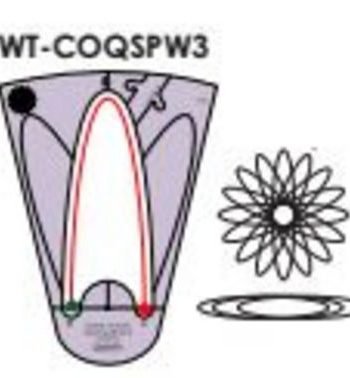 Circles on Quilts: 16 Rot Spin Wh 11.5-High Shank