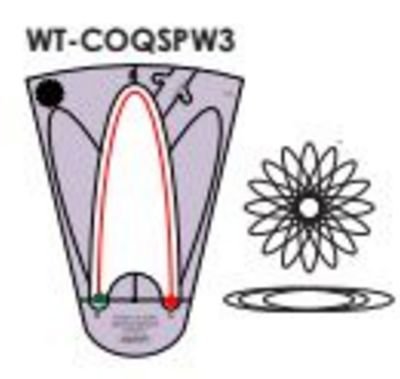 Circles on Quilts: 16 Rot Spin Wh 11.5-Low Shank