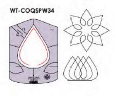 Circles On Quilts Spinning Wheel 34 - High Shank
